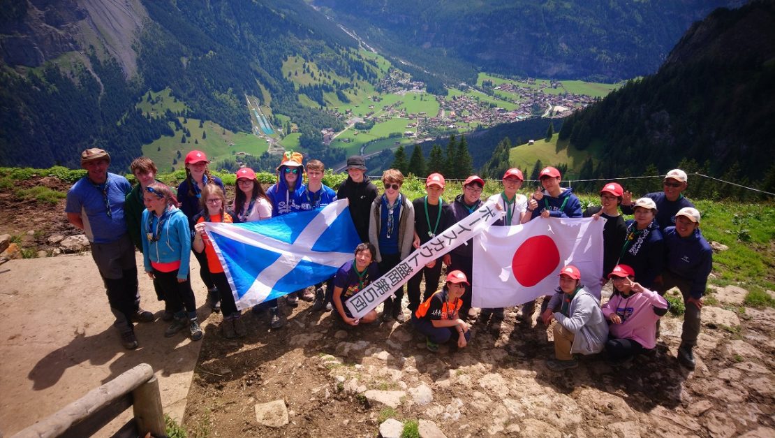 83rd and Japanese Scouts in Kandersteg.